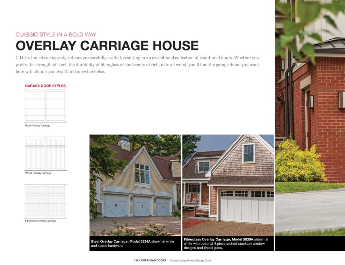Overlay Carriage House catalog page 1