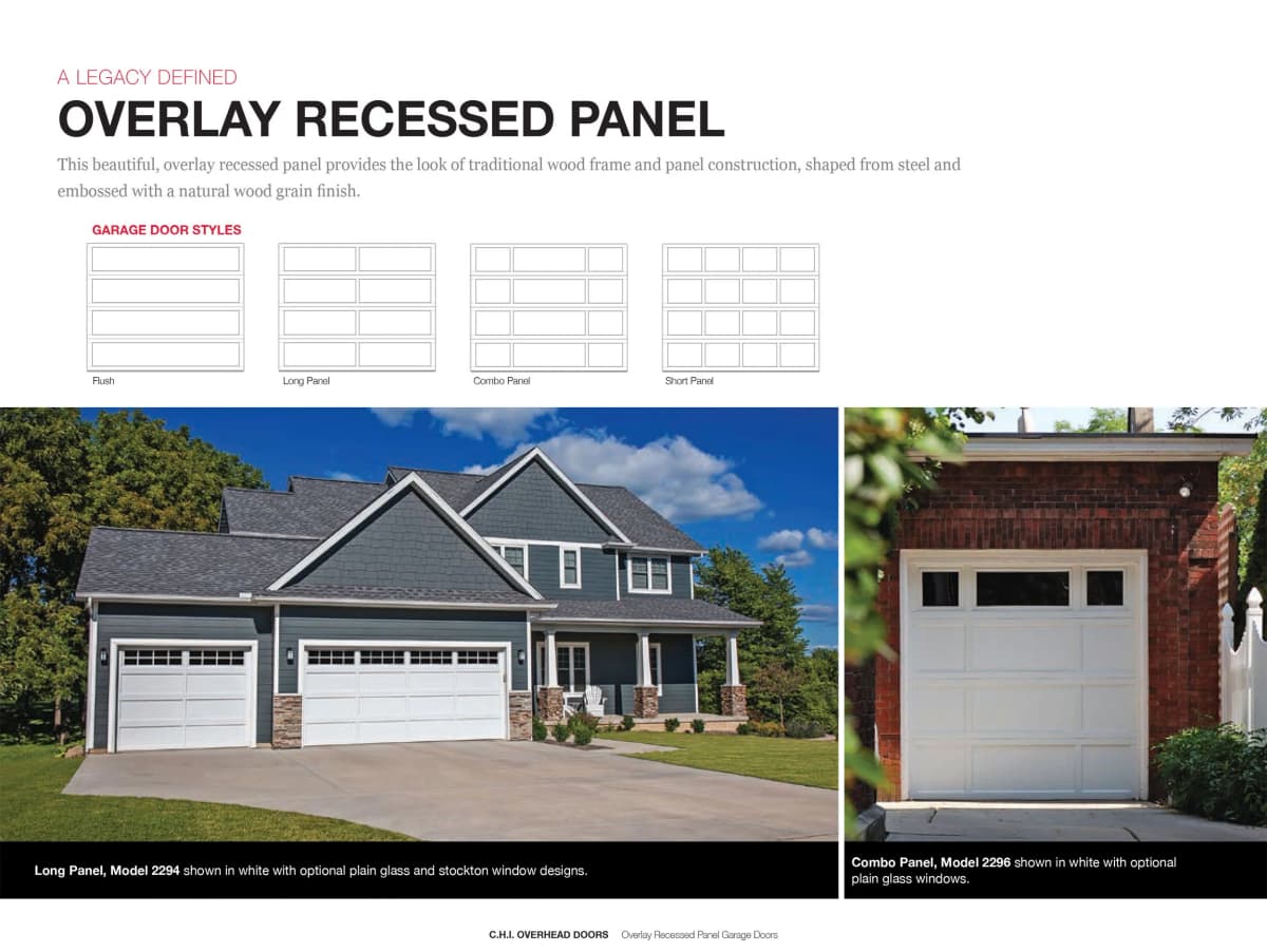 Overlay Recessed Panel catalog page 1