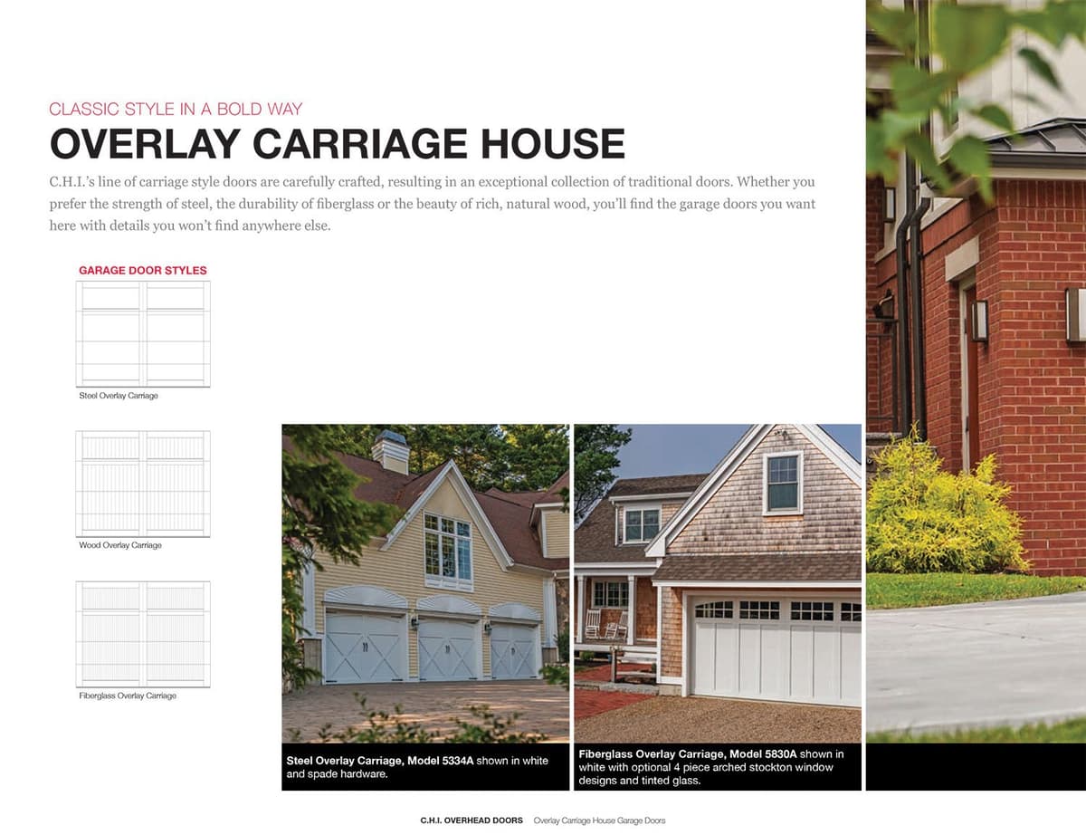 Overlay Carriage House catalog page 1