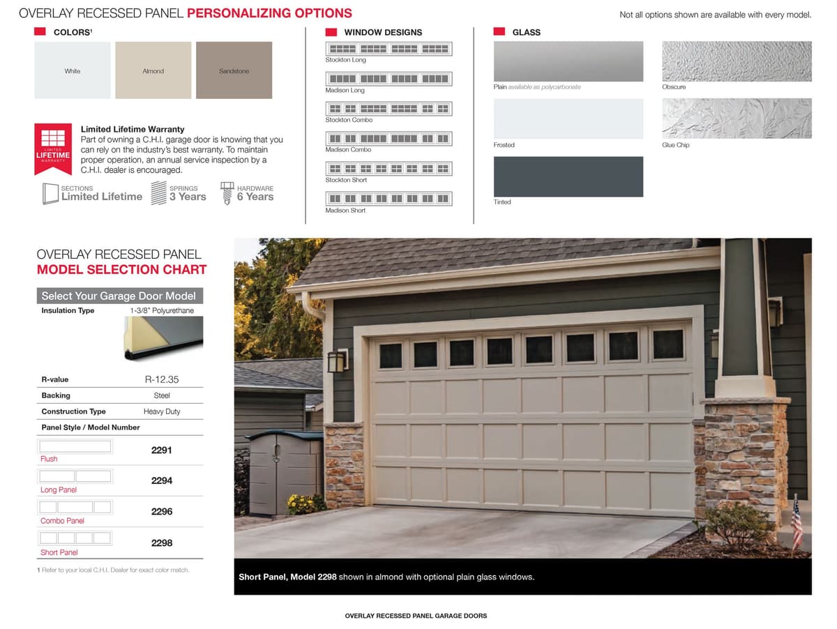 Overlay Recessed Panel catalog page 2